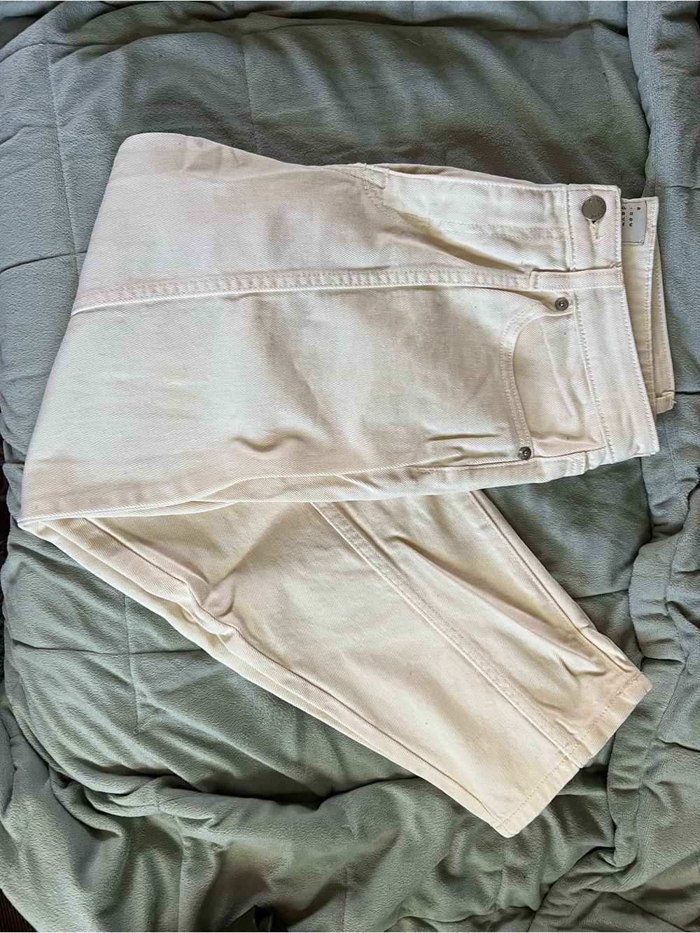 a new day Cream Straight-Leg Jeans